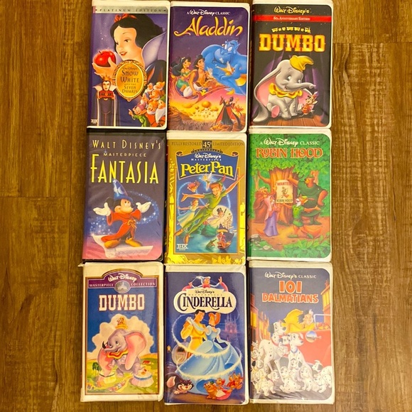 Disney Other - Lot of 9 Disney Vintage VHS movies